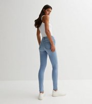 New Look Bright Blue Mid Rise India Supersoft Super Skinny Jeans